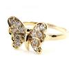 Gold Plated 'Butterflies' Ring