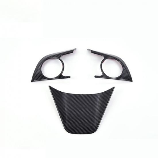 Carbon fiber Steering Wheel Trim 3pcs For Toyota Venza
