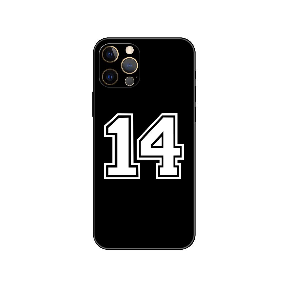 Чехол для телефона Football Lucky number для iPhone 5 5s 2020se 6 6s 7 8 plus x 10 XR XS 11 12 13 mini pro MAX черный чехол из ТПУ