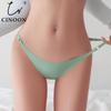 Сексуальные женские стринги из ледяного шелка, бесшовные, однотонные, с низкой посадкой, трусики в стиле чистого желания, невидимые, дышащие, Т-образные