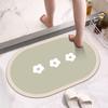Диатомовый коврик для пола ванной комнаты, абсорбирующий коврик для пола, туалетный, быстросохнущий, нескользящий ковер, ванная комната у двери туалета