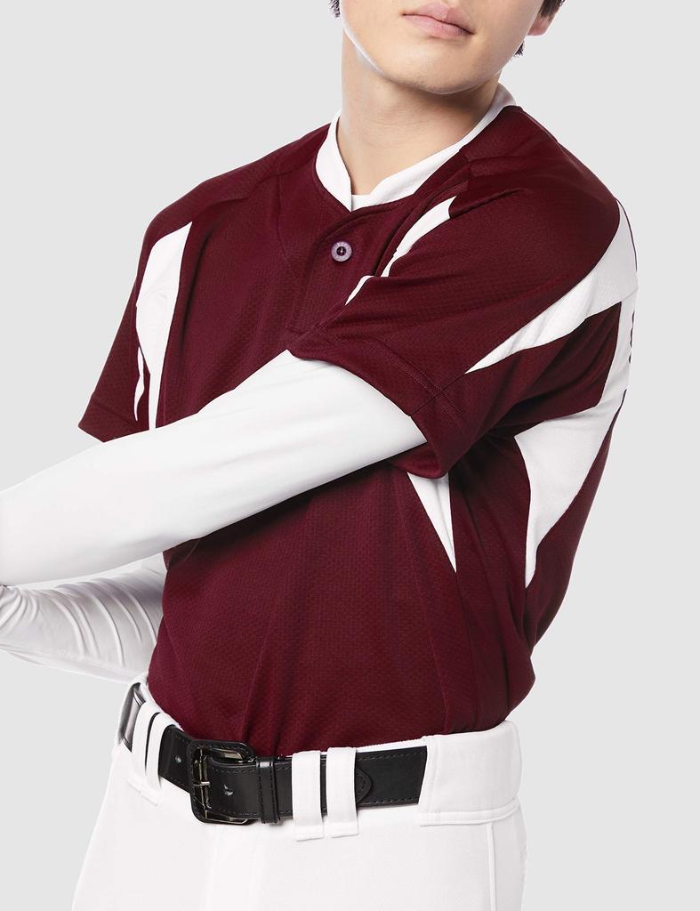 Бейсбольная форма 1 пуговица Бейсбол Красный x Белый Япония XO2 к японскому размеру [SSK] Футболка Мужская (2210) (эквивалент 4л)