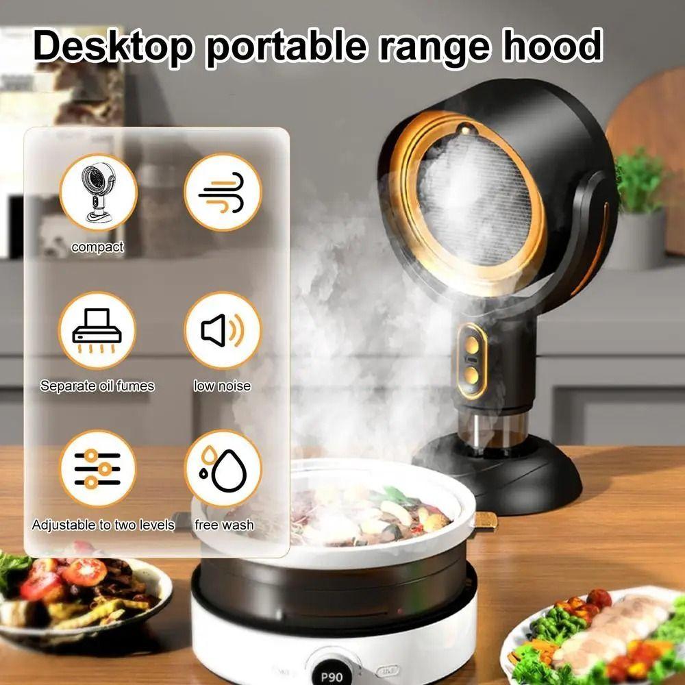 Portable Mini Hood Extractor Space-Saving Cooking Fume Extractor Kitchen Air Purifier  Hot Pot