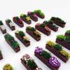 Lifelike Cherry Blossom Flowers 1:12 Scale Flower Fence Decor Doll House Decor