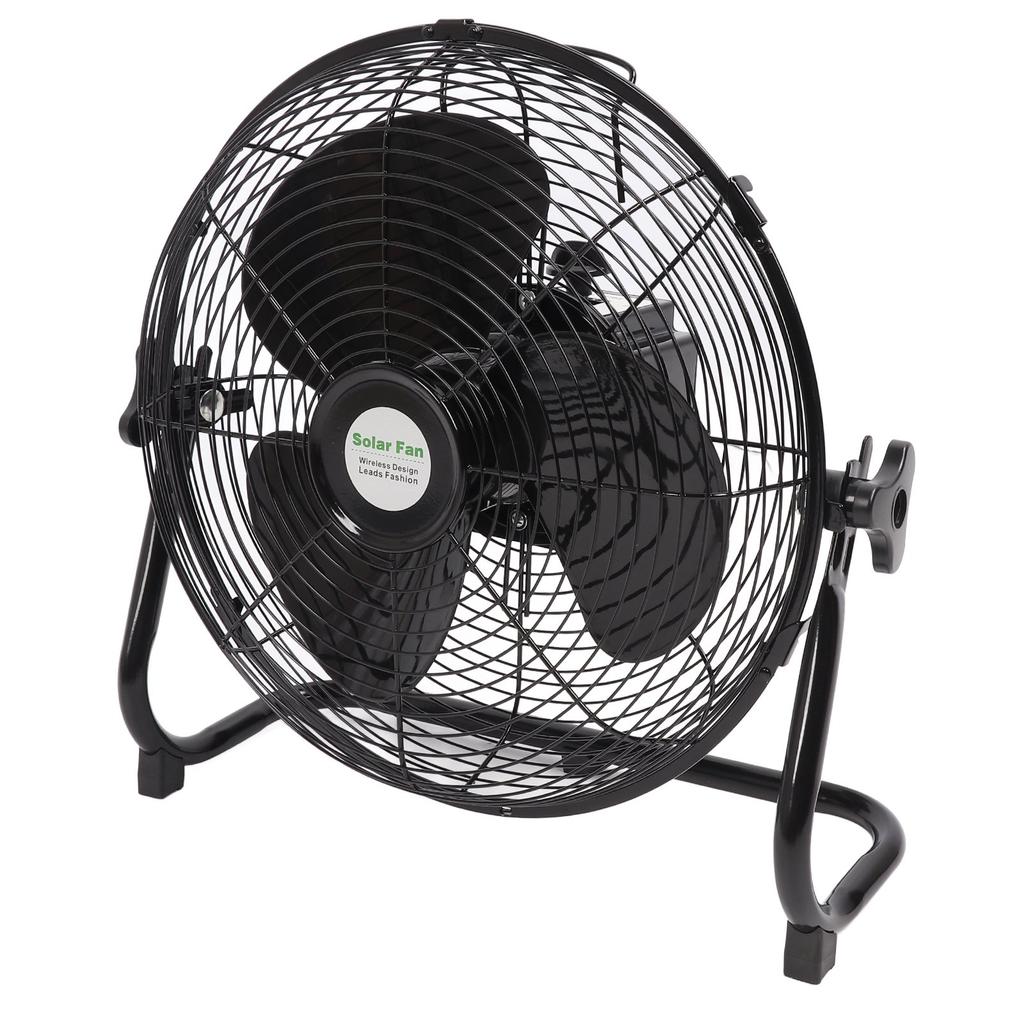 Battery Operated Solar Fan 10000mah 3 Speed Quiet Dual Use Portable Fan for Home Camping