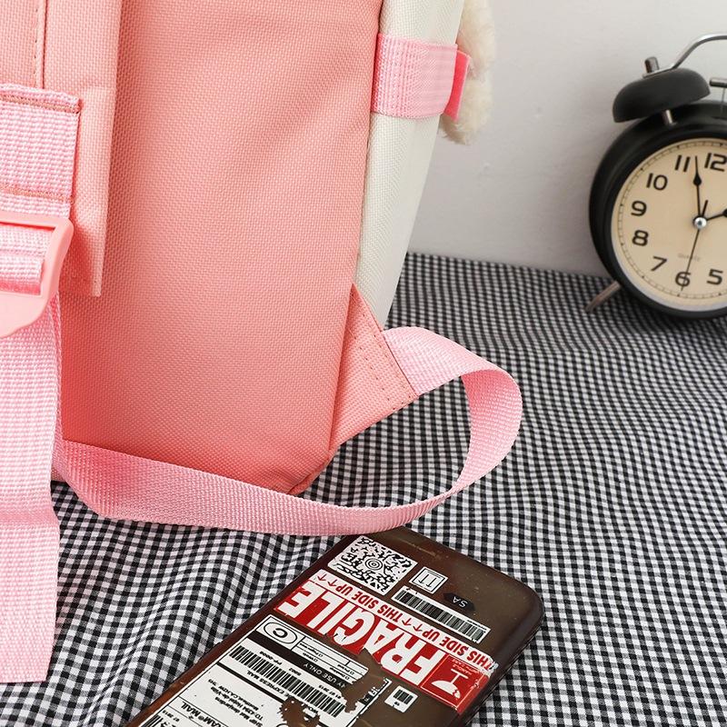 5 шт., школьный рюкзак Оксфорд, женские рюкзаки для школьников старших классов, большой вместительный водонепроницаемый универсальный рюкзак