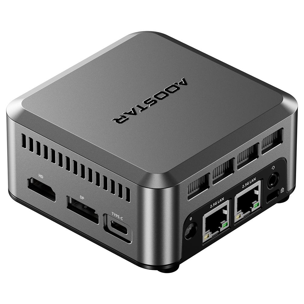 Мини-ПК AOOSTAR N1 Pro, Intel N150 4 ядра Макс. 3,6 ГГц, 12 ГБ ОЗУ LPDDR5 512 ГБ SSD, HDMI + DP + Type-C Тройной 4K дисплей