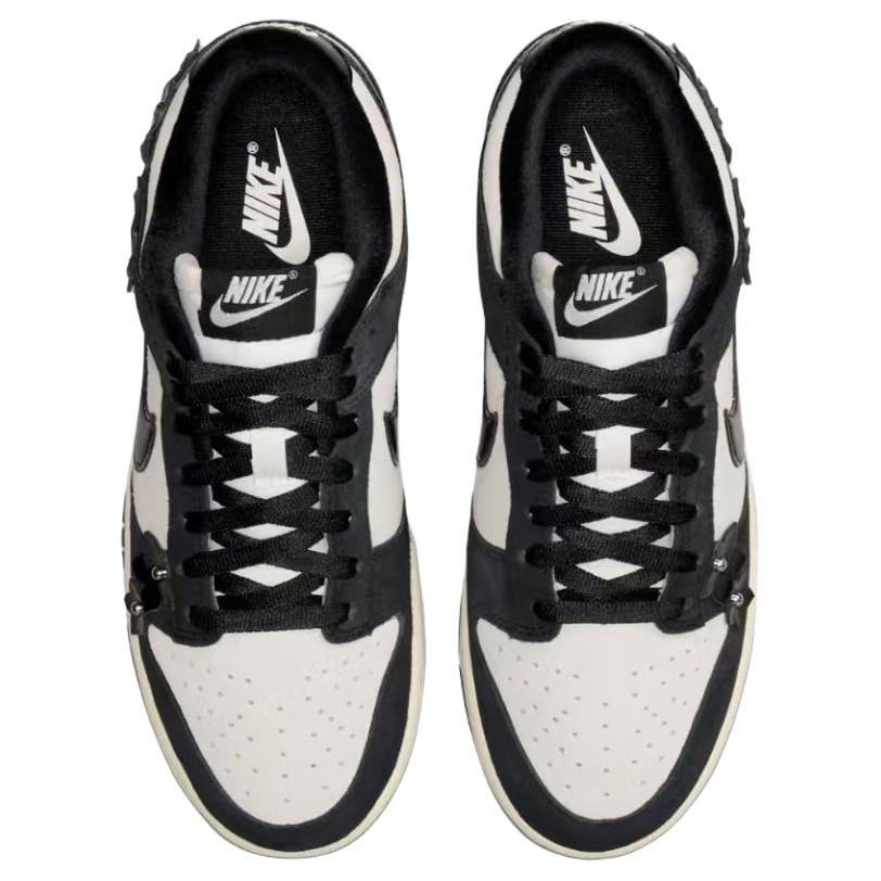 Nike Dunk SE Удобная посадка Низкие кеды для скейтбординга Женские кроссовки Белый Черный IV4726-002