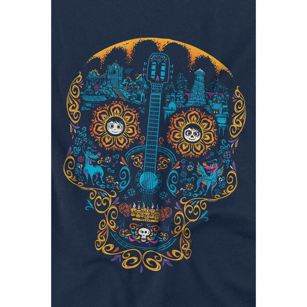 Coco Mens Day Of The Dead Miguel Dante Colorful Skull T-Shirt