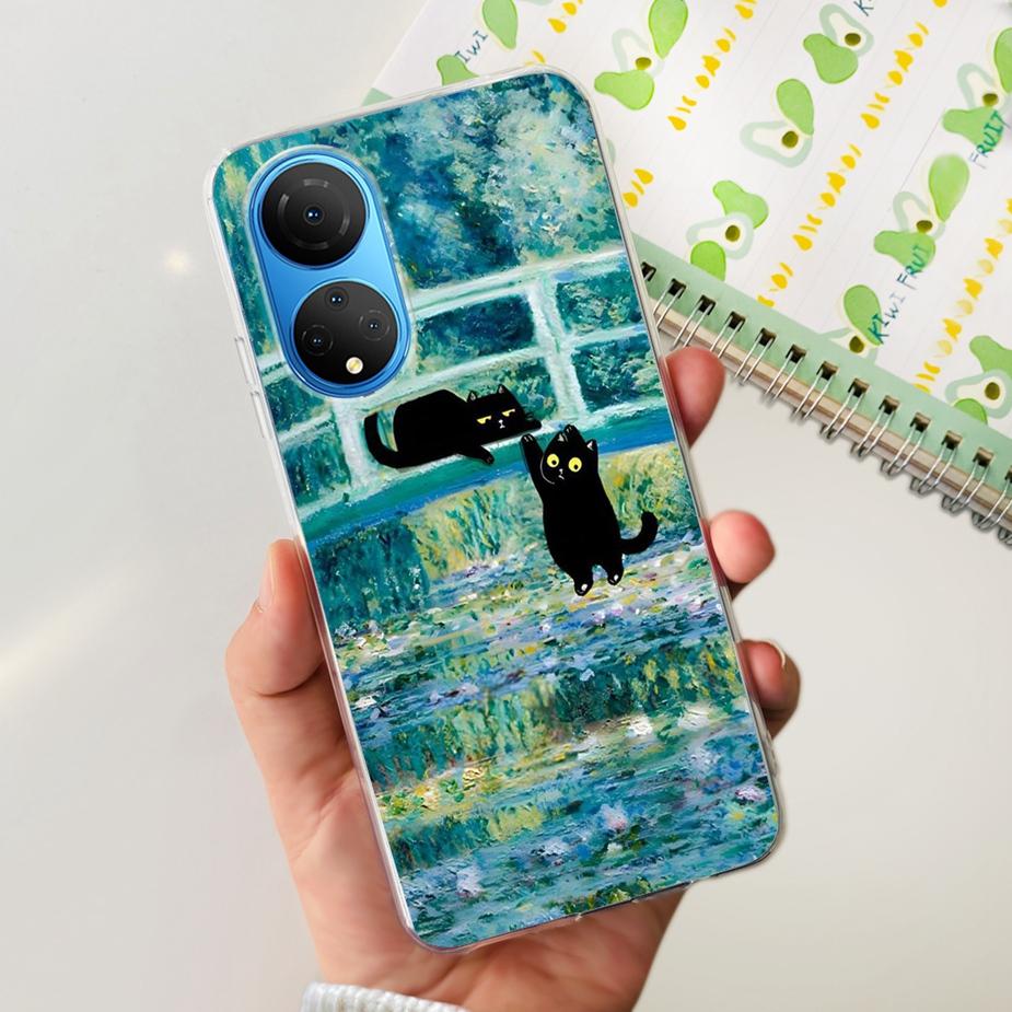 Чехол для Honor X7 X7a X7b Милый Модный Расписной Чехол Мягкий Силиконовый Чехол для Телефона Для Honor X7a X 7b HonorX7 HonorX7a HonorX7b Оболочка