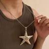 Retro Starfish Necklace - Women's Sweet Cool Subculture Style Clavicle Chain