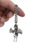 Trendy Silver Angel Character Necklace Durable Zinc Alloy Casual Decoration Use