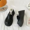 2024 новые женские туфли Mary Jane в британском стиле на толстой подошве, универсальные японские туфли-лоферы с круглой головкой и одной педалью