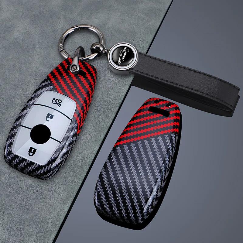 VDPPW1 Hot 2025 3/4 Buttons for Mercedes Benz A C E S G Class GLC CLE CLA GLS AMG W205 W213 W222 Carbon Fiber Car Key Case Cover Shell