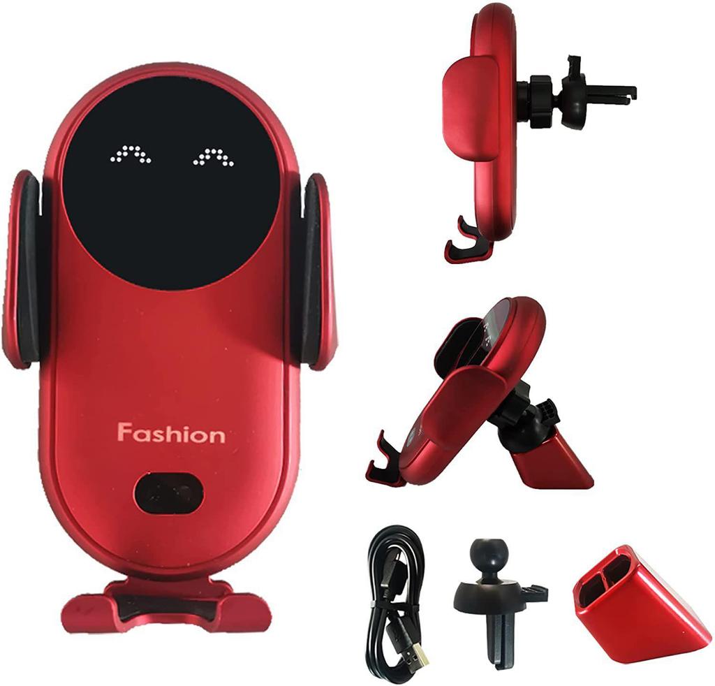 S11 Инфракрасное индукционное беспроводное автомобильное зарядное устройство, 10 Вт/15 Вт, держатель для телефона с быстрой зарядкой и звуковыми эффектами