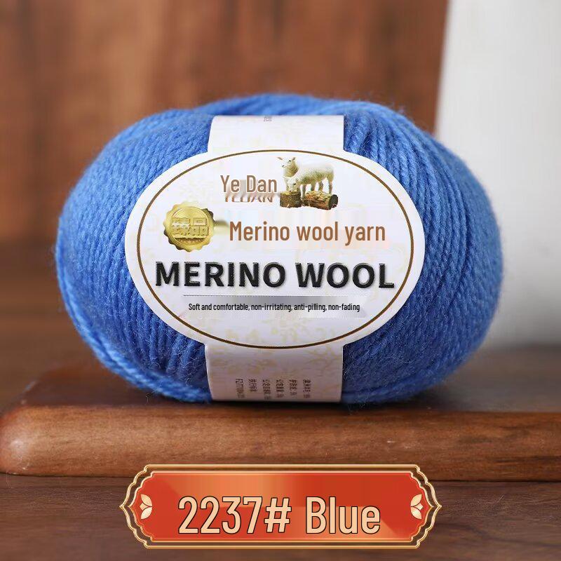 Пряжа из мериносовой шерсти средней толщины ручной вязки для свитеров, шарфов, шапок - 213 Овечья шерсть - 3 нити