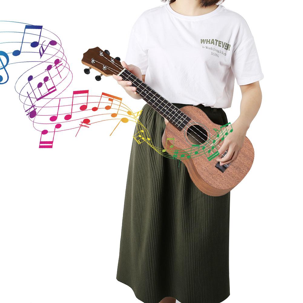 21 Inch Sapelli Ukulele 4 Strings Musical Instrument Toy Gift for Beginner Student Children Kid
