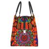 Мексиканская красочная термоизолированная сумка для обеда Huichol, женская многоразовая сумка для обеда, контейнер для хранения еды на открытом воздухе, для кемпинга, путешествий