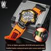 Для часов серии Casio G-SHOCK 5536 GR-B100/GR-B100GB Модифицированный нейлоновый холщовый ремешок Мужской Спортивный Водонепроницаемый Браслет черный