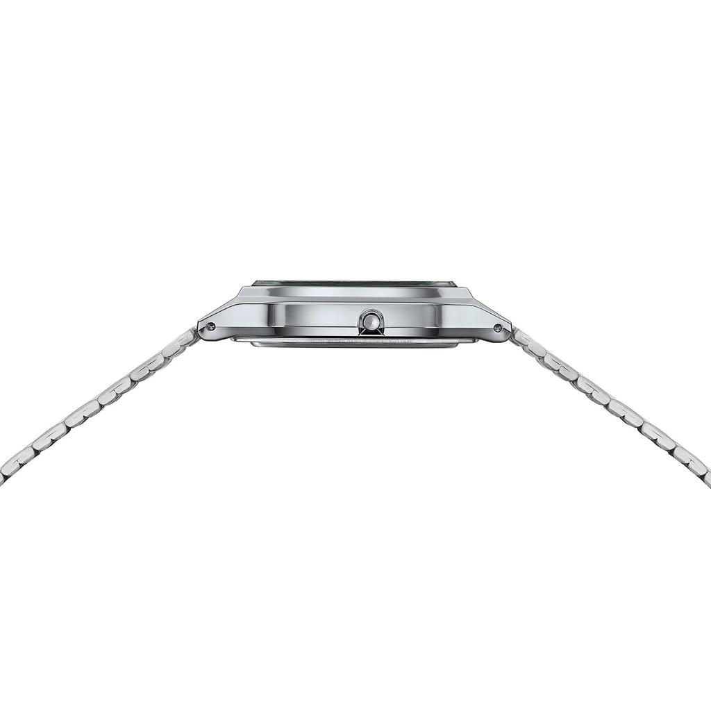 Casio AQ-230A-7A Серебряные аналогово-цифровые часы, Один размер, с серебряным браслетом