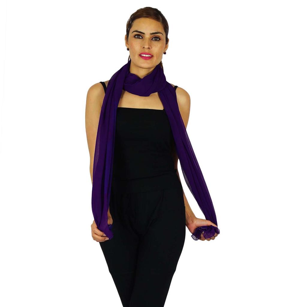 Индийская мода Chunni Hijab Long Dupatta Chiffon Blend Neck Wrap шарфы
