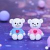 4Pcs Cartoon Animal Teddy Bears Miniatures Mini Figures Pvc Craft Moss Terrarium Micro Landscape Fairy Garden Decoration