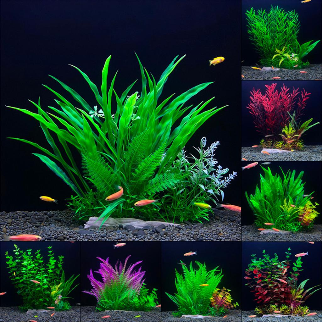 Aquarium Decoration Realistic Water Grass Simulation Water Plant for Various Fishtanks Landscapes Fish Shelter Hideouts