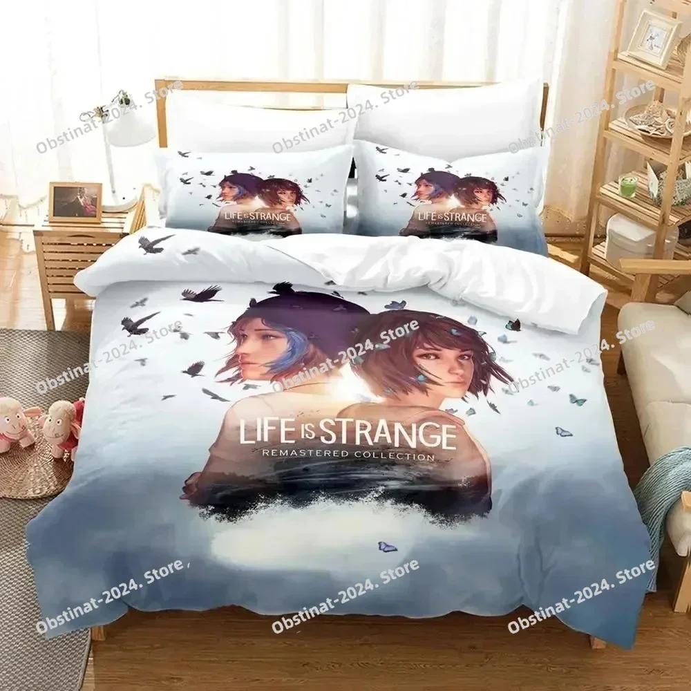 Игровой комплект постельного белья Life is Strange Before the Storm Печатный одинарный пододеяльник Наволочка 3 предмета Детский и взрослый размеры