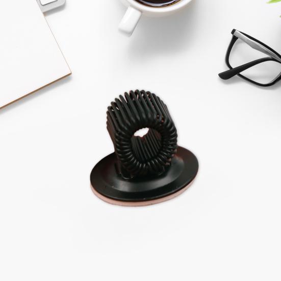 Spring Metal Pen Holder Clip Self Adhesive Mini Refrigerator Whiteboard Bulletin Board Notebook Tablet Stylus Gel Marker Pen Organizer Clip Stationery