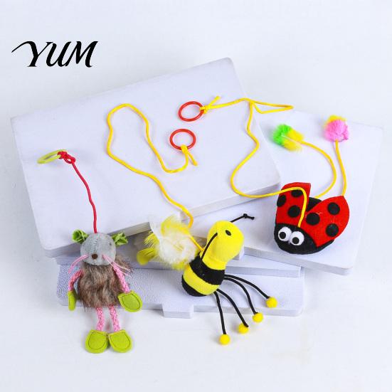 Engaging Indoor Pet Toys for Exercise Bungee Plush Cat Toy, Pull String Bouncy Dangler Interactive Kitten Self-Amusing Solo Play Hanging Bouncing