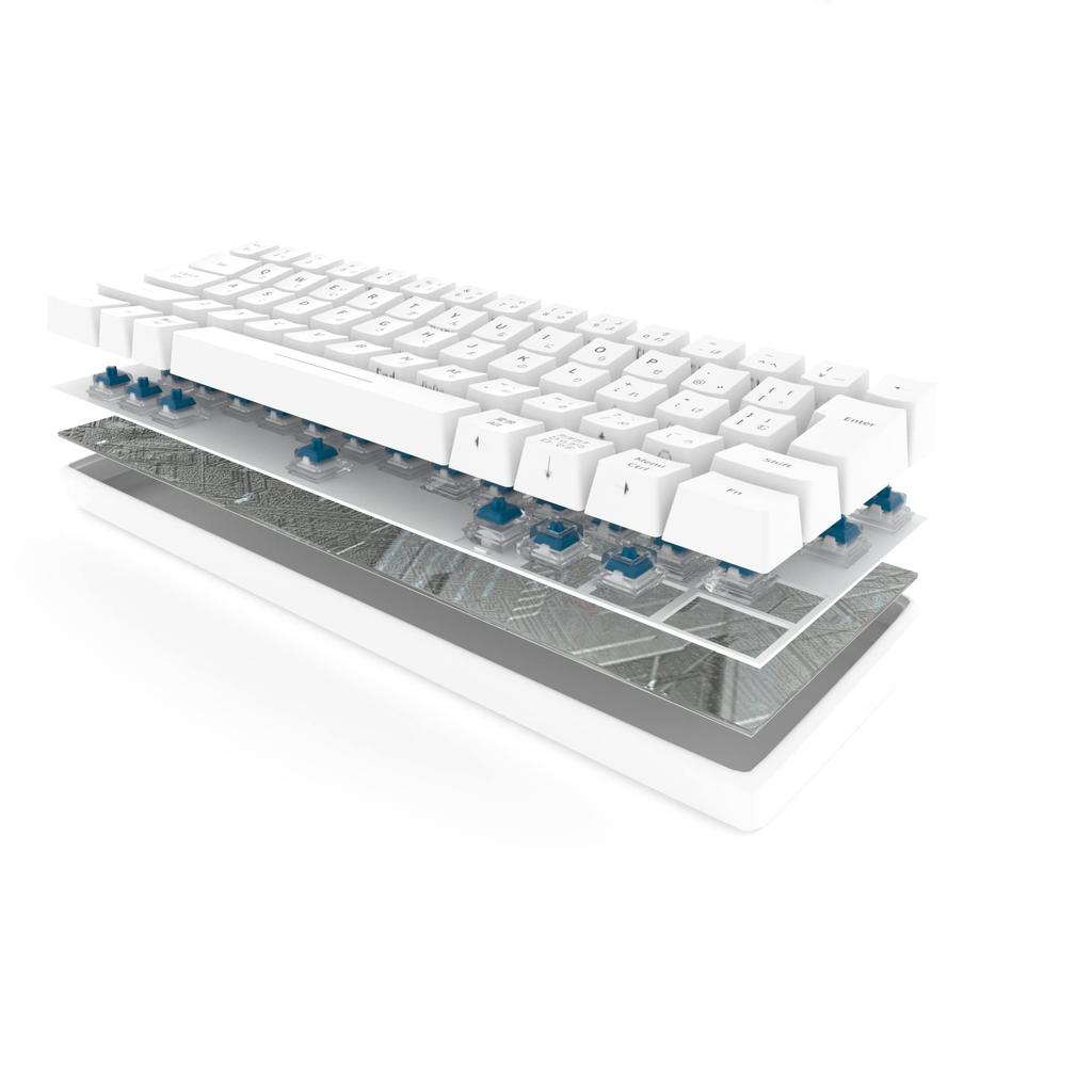 KIMOCA Wireless Mechanical Keyboard Japanese Layout Keyboard Mechanical Gaming Keyboard 63 Keys Compact Bluetooth Wireless USB Wired Waterproof