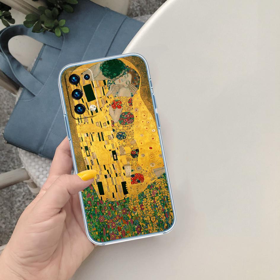 BF67 Густав Климт Прозрачный чехол из софтшелла для Motorola Moto Edge 20 30 40 50 S30 Fusion Ultra Pro Neo Lite + G200 G23