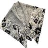[Art Flowers] Silk Scarf Silk Square Scarf 90Cm Simple Color Matching Shawl Atmospheric Handmade