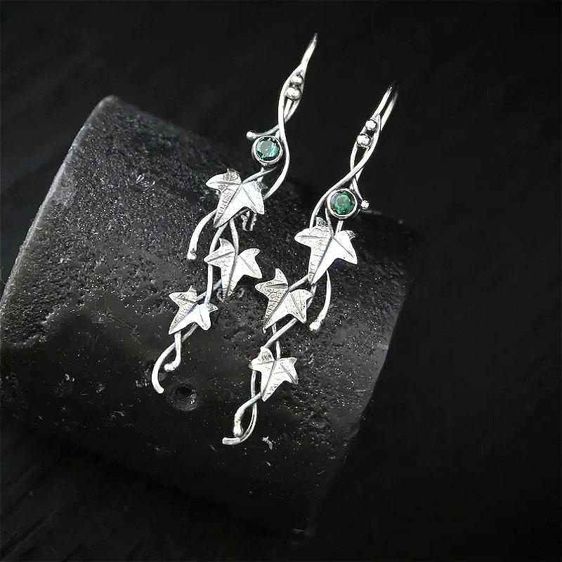 Винтажные серьги-подвески в богемном стиле, ручная резьба по ротангу в форме листа, креативные фестивальные ювелирные аксессуары для женщин