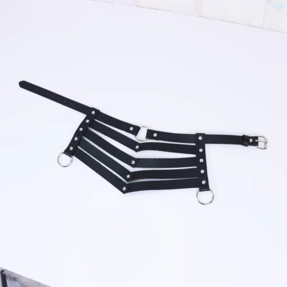 Личность Готический Воротник Ожерелье Элегантный Клепаный Ключичный Воротник Кожаный Ремень Панк Чокер Женский