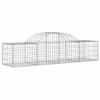 VidaXL Curved Gabion Baskets 15 Pcs 200x50x40/60 Cm Galvanized Iron, Gabion, Gabion Cage, Gabion Wall Basket, Wall 3146270