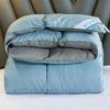 White Goose Down Duvet, Warm Winter Duvet Insert Quilted Bed Comforter, King, Queen, Full, Twin Size, Kid Bed, Patchwork Blanket