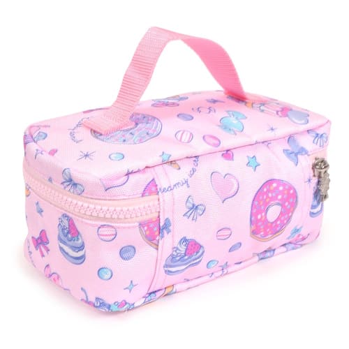 COLORFUL CANDY STYLE Vanity Lunch Bag, Water-Repellent and Lightweight, with Milky Sweets Candy A La Mode Design. Water-Repellent, Lightweight, Stain-