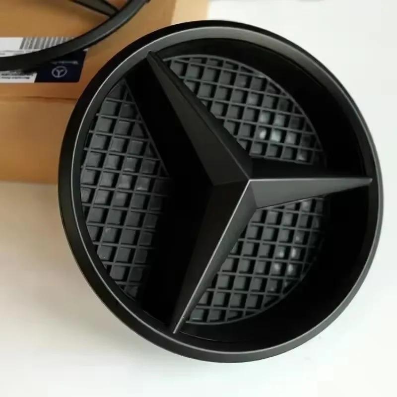 Black border and silver border decoration Car Front Grilled Star Emblem Logo for Mercedes Benz W213 E-Class 2016-2020
