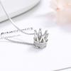 Новое женское ожерелье-подвеска из стерлингового серебра 925 пробы, модная корона, микроинкрустированный циркон, принцесса, ключичная цепочка, ювелирный подарок