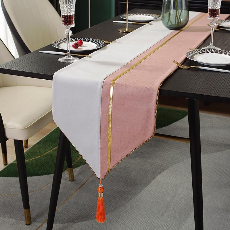 Новый современный роскошный настольный флаг, хит продаж, чайный флаг, настольный коврик, скандинавская минималистская модель, чайный столик, чайный коврик, макет ТВ-шкафа