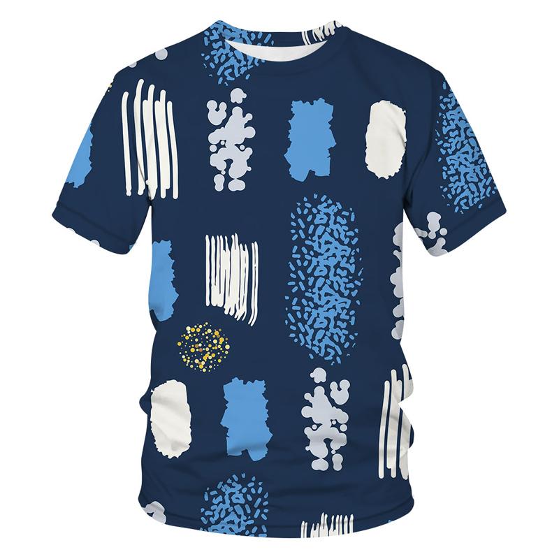 Летняя мода уличная одежда в стиле граффити для мужчин 3D повседневные футболки в стиле хип-хоп с индивидуальным принтом трендовые удобные удобные короткие рукава с круглым вырезом