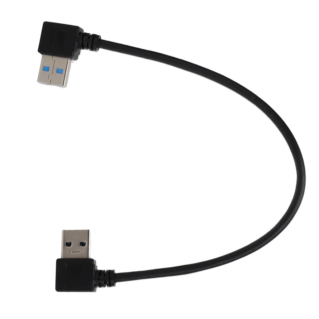 Кабель USB - USB 25 см USB3.0 Угловой 90 градусов Папа - Папа с правым изгибом Шнур для передачи данных