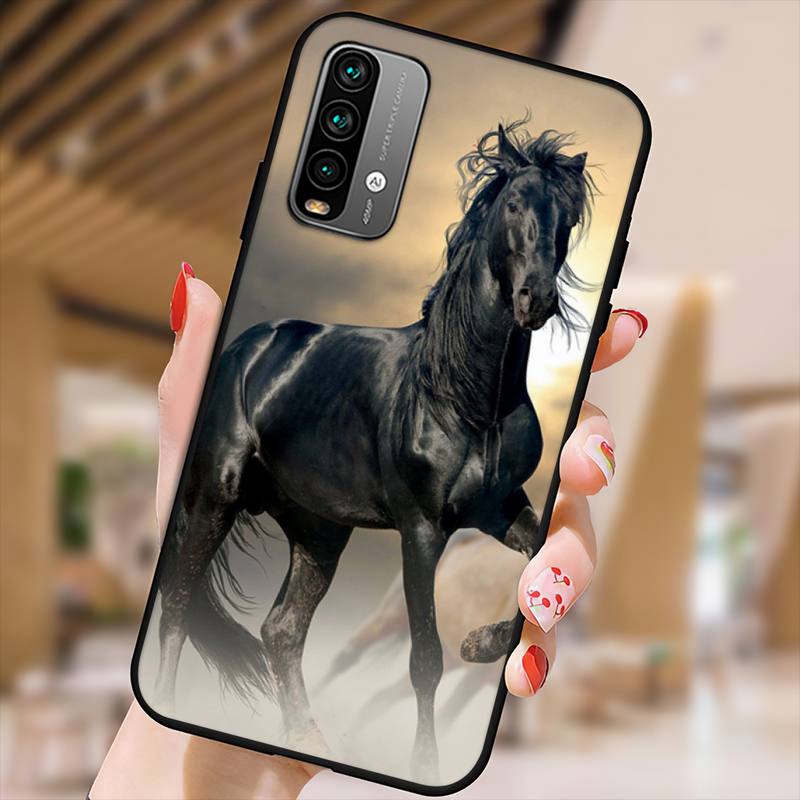 Чехол для телефона с бегущей лошадью и животным для Xiaomi9 10 11PRO LITE Redmi Note7 8 9 10A PRO K40 Poco3 Shell