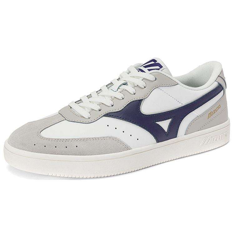 Mizuno Court Lite Cozy Minimalistic Skateboarding Shoes Unisex Gray White Blue Men's D1GH222702