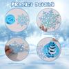 8pcs Swirl Snowflake Hanging Ornament Ceiling Streamers Spirals Hanging Accent  Christmas Tree