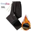 Мужские свободные вельветовые повседневные брюки Cosy Up для осени и зимы, большие флисовые, утолщенные и универсальные спортивные брюки
