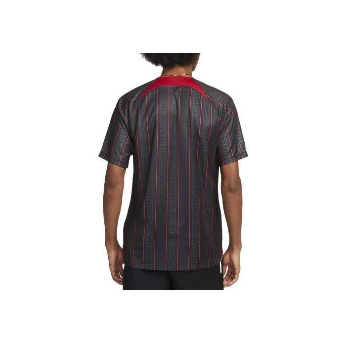 Nike Леброн x Ливерпуль. Футболка для стадиона Dri-FIT Антрацит/Красная мужская уличная одежда для спортзала FD0627-061