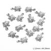 Серебряные подвески-шармы в виде животных для изготовления украшений своими руками - 10-30 штук