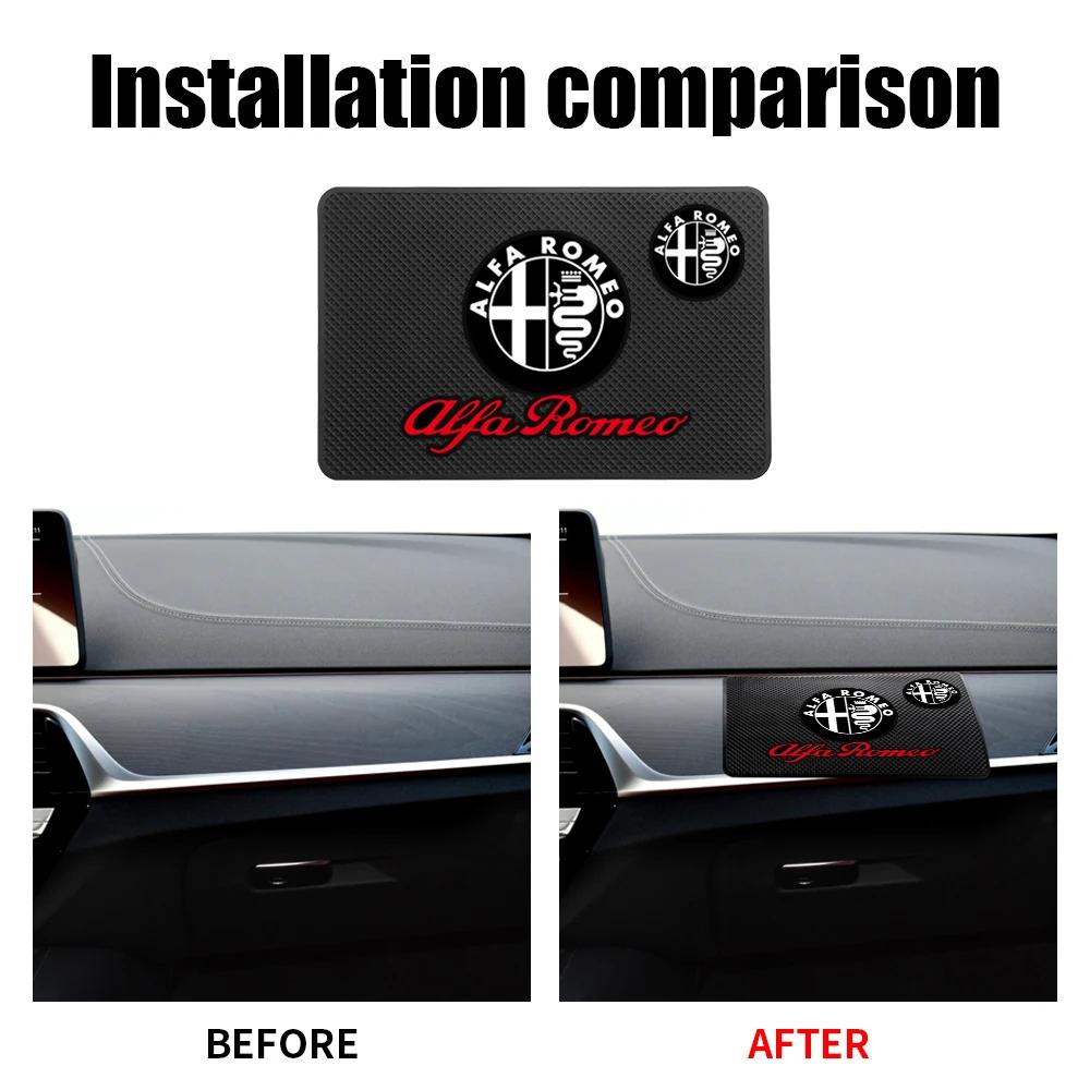 DPRM7 New Car Dashboard Sticky Anti-Slip Mat Auto Non-Slip Sticky Gel Pad For Phone Sunglasses Holder For Alfa Romeo 159 Auto Styling
